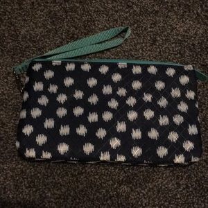 Easy Going Wristlet - Navy Doodle Dot